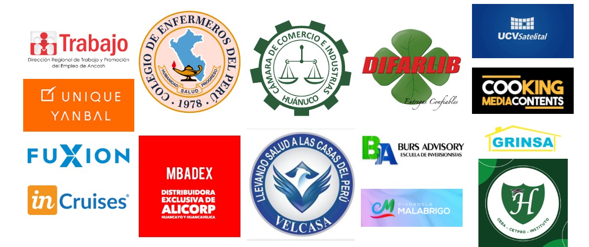Logotipos de Empresas Clientes de Percy Coronel